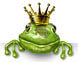 Frosch mit Krone